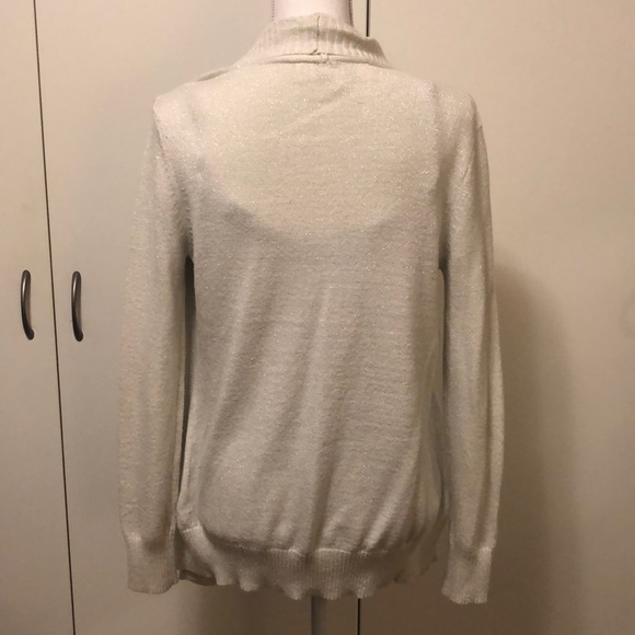 Silver Glitter Waterfall Cardigan - Picture 3 of 3